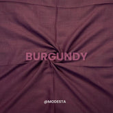 Turkish Lawn Hijab - Burgundy